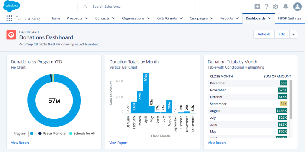 NPSP-dashboard | Beyond The Horizon